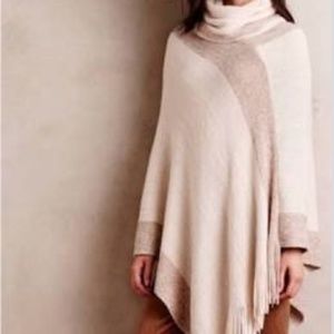 Anthropologie Cowl Neck Poncho Sweater